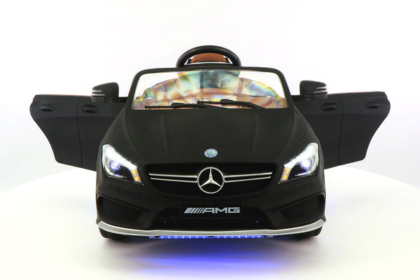 12volt Mercedes CLA45 AMG Ride-On Car with USB MP3 Player and Parental Remote Control Matt Black