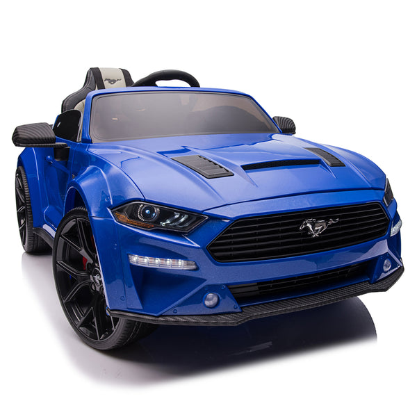 FORD MUSTANG GT CUSTOM EDITION 12V KIDS RIDE-ON CAR WITH R/C PARENTAL REMOTE | BLUE