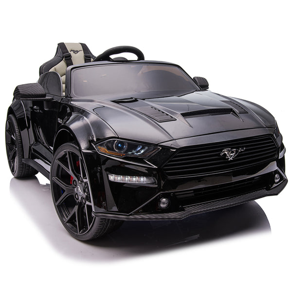 FORD MUSTANG GT CUSTOM EDITION 12V KIDS RIDE-ON CAR WITH R/C PARENTAL REMOTE | BLACK