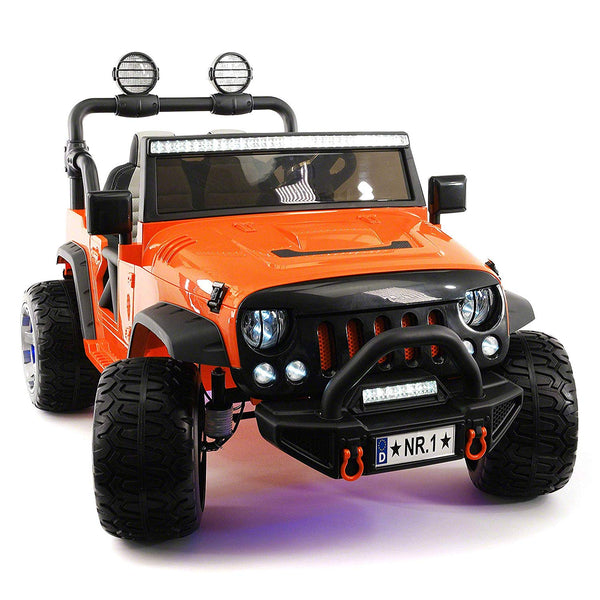 2021 Explorer Truck Ride On Toy Car With Parental Remote and MP3 Player | Orange
